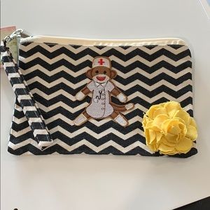 Custom Nurse Themed canvas wristlet